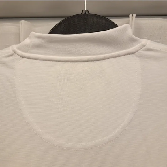 Pebble Beach Performance Short Sleeve Shirt White Size Large NWOT